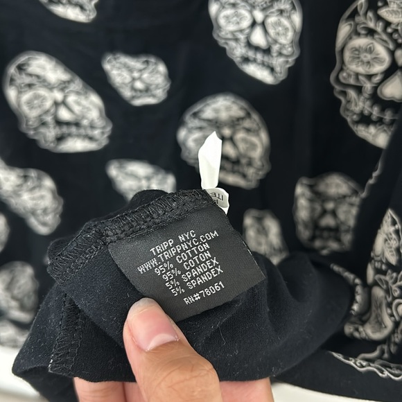 Tripp NYC Day of the Dead Dress, Size 4xl, Black And White - Picture 12 of 13